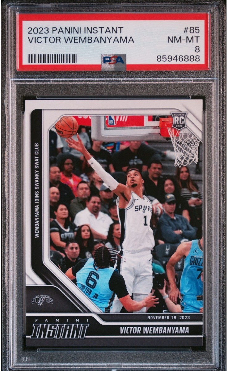 1円出品 PSA8 Panini Instant 85 Victor Wembanyam RC パニーニ 