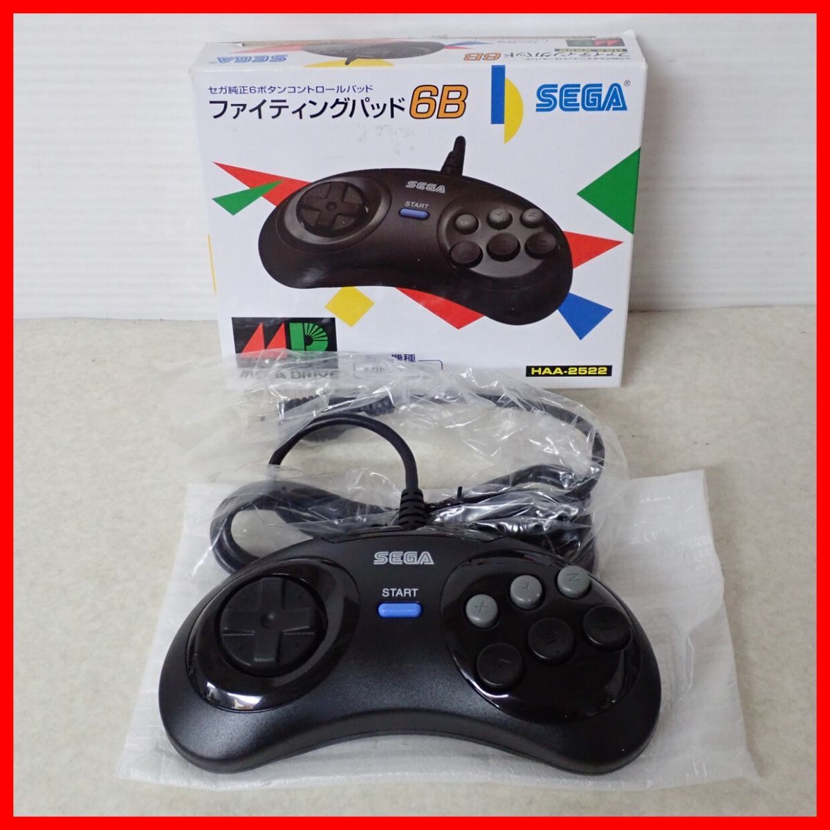 未使用 メガドライブミニ ファイティングパッド6B HAA-2522 箱付 SEGA 