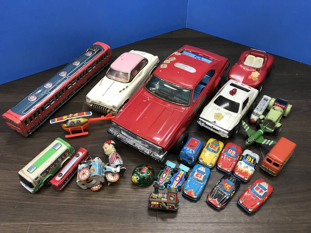 ジャンク ブリキ プラ ミニカー まとめ売り ビンテージ 昭和 レトロ 旧車 0222-07◇ジャンク ブリキ おもちゃ まとめて ミニカー 飛行機 アイス
