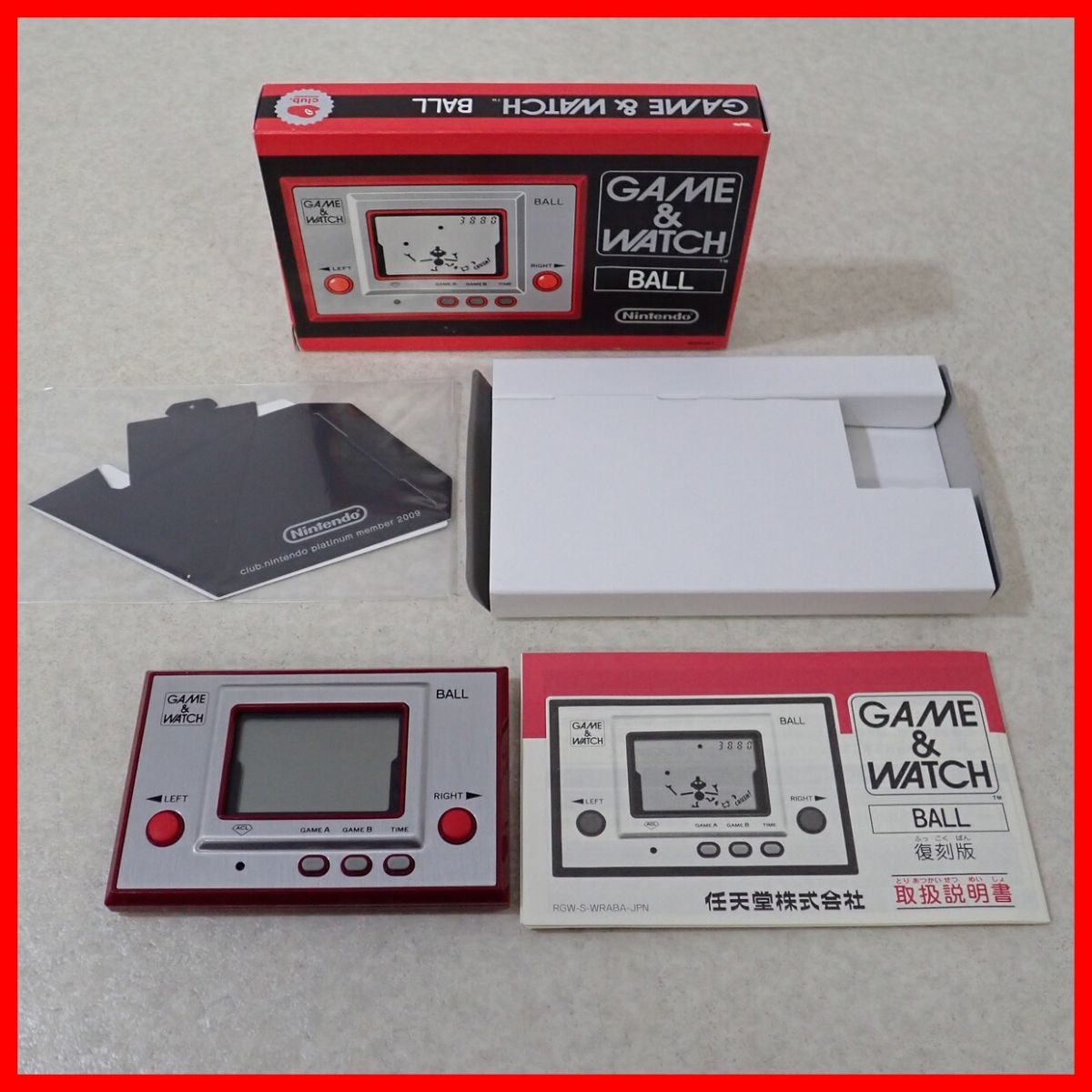 動作品 GAME＆WATCH BALL ゲームウォッチ ボール クラブニンテンドー