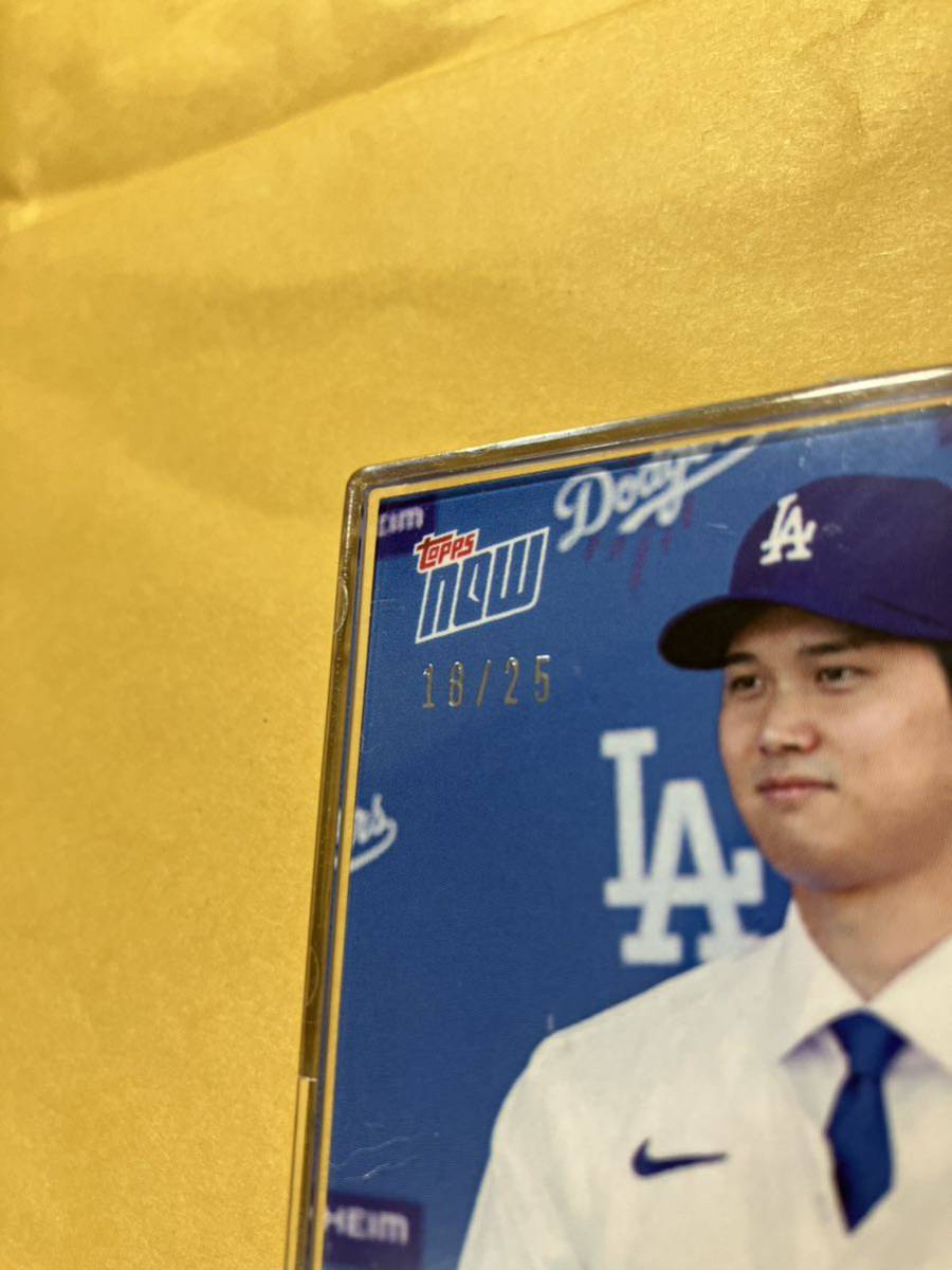 激レア】topps now 大谷翔平 ドジャース入団会見 記念カード (18/25