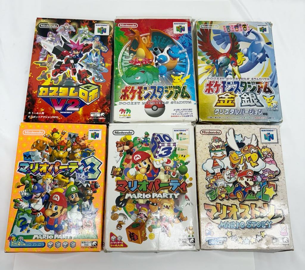 A 箱付き ゲームソフト 6点まとめ売り ニンテンドー64 ポケモン