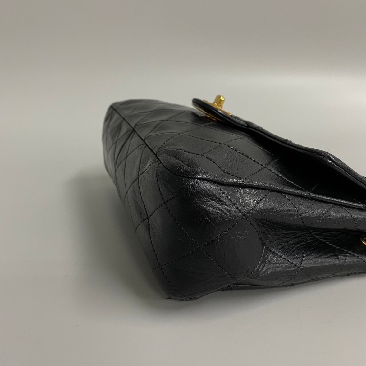 Chanel 27番台 ミニマトラッセ20 ラムスキン シングル ショルダーバッグ A69900 ブルー (203926