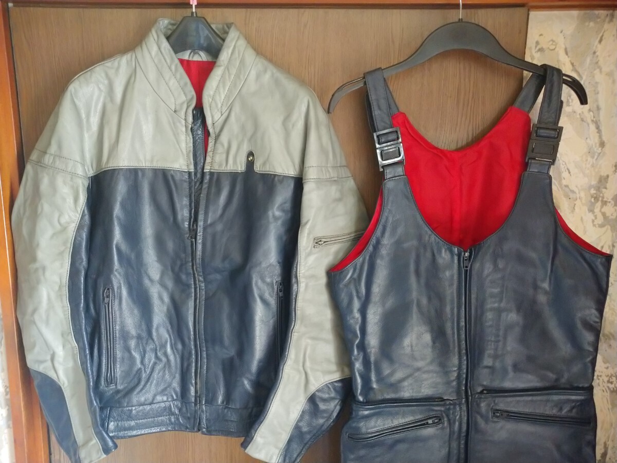 レア】BMW Motorrad Gmbh+Co. ビンテージ レザースーツ 2ピース 