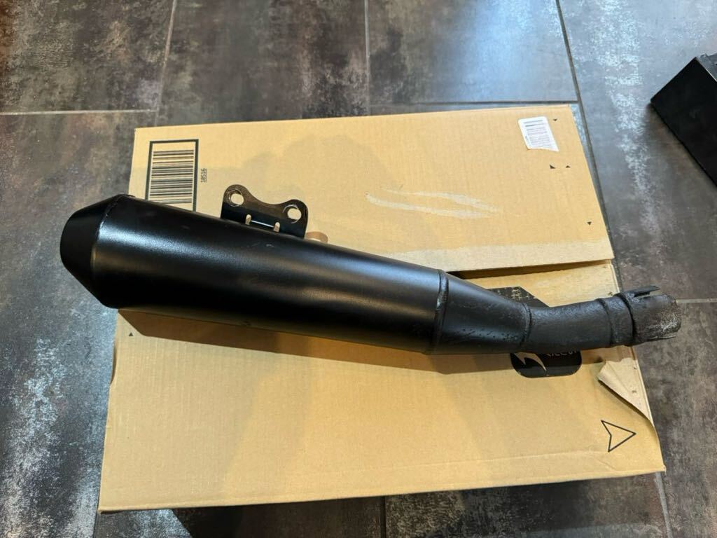 ワンオフ カワサキ 250TR ショート加工 純正マフラー サイレンサー