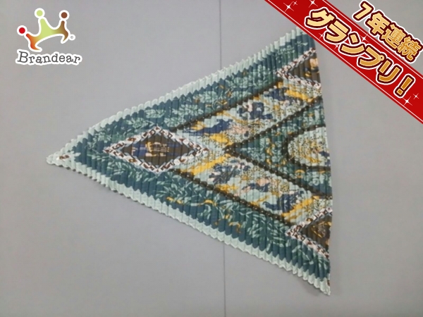 エルメス スカーフ 新品同様 カレプリセ ライトブルー×マルチ