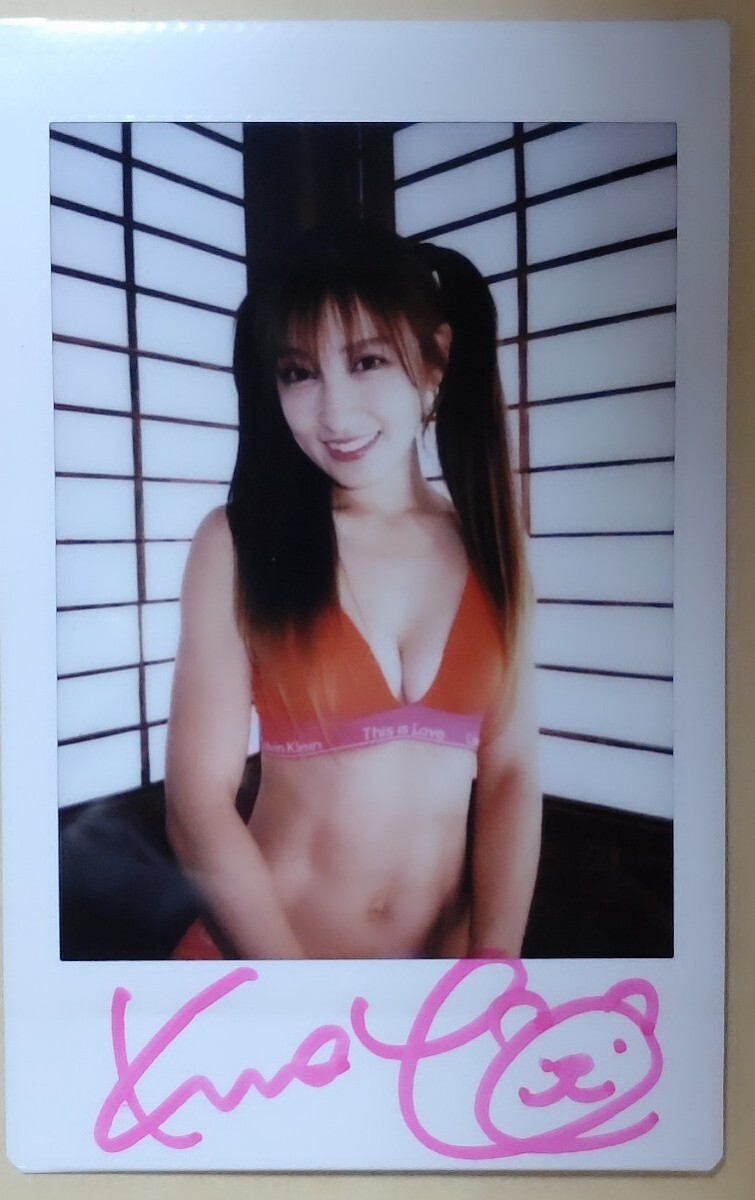◇熊田曜子◇ 「誘惑の湯」 DVD特典 直筆サイン入り現場チェキ 7