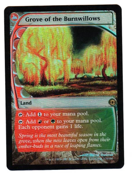 Foil 《燃え柳の木立ち/Grove of the Burnwillows(FUT)》 英 NM【MTG