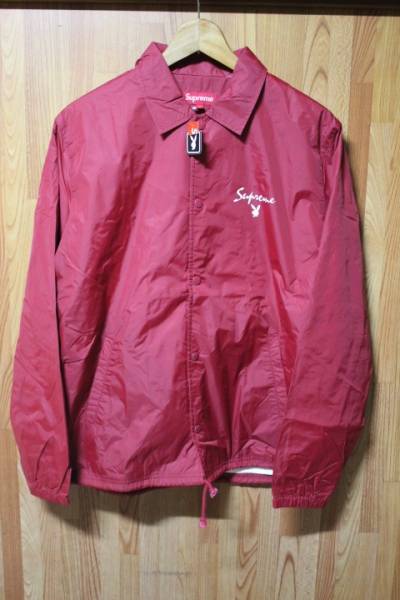 Supreme Playboy Coach Jacket プレイボーイ コーチJKT 赤 M