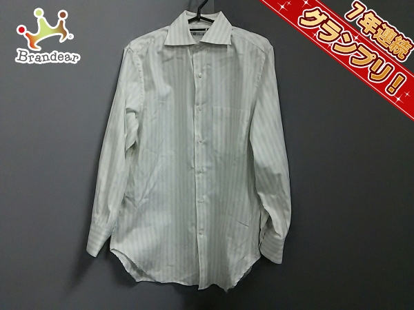 ロロピアーナ 長袖シャツ メンズ 新品同様 ストライプ Loro Piana