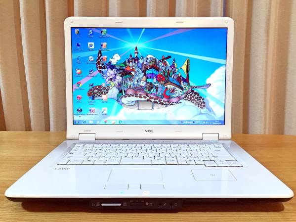 美品♪高性能/白いLaVie/Win7/Core2 2.1G/4G/160G/WiFi/マルチ/Y