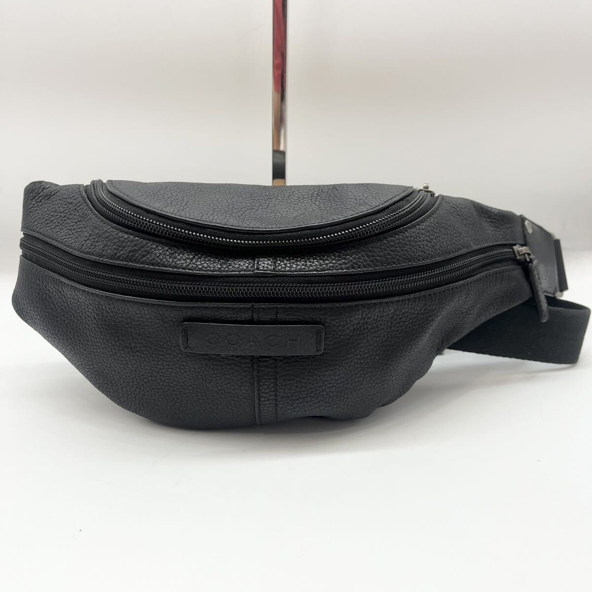 1円《未使用級》COACH コーチ ダブルジップ ボディバッグ ウエスト 