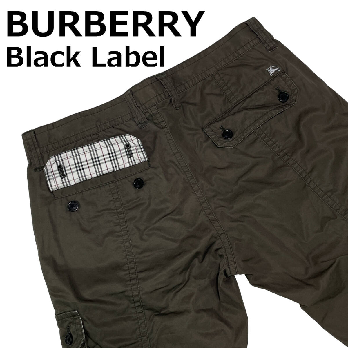 BURBERRY Black Label 76 (約82cm) バーバリーブラックレーベル 三陽商会 カーゴパンツショート