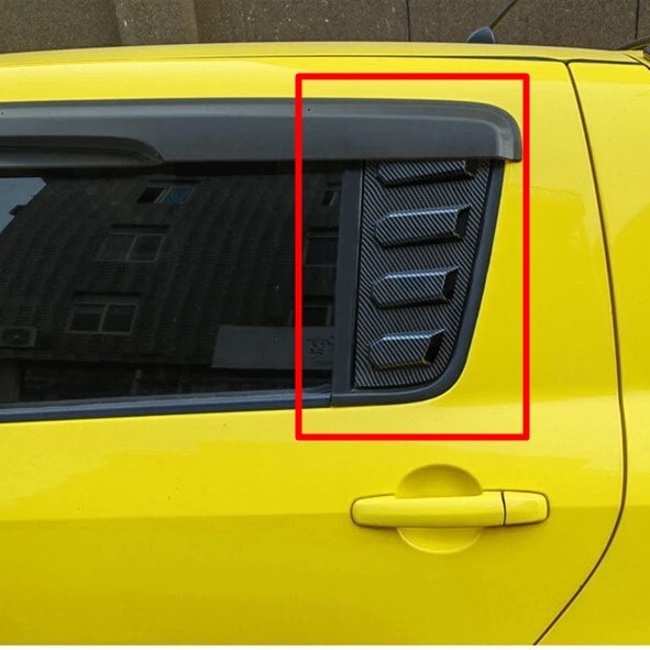 ◆ZC31S スイフトスポーツ スイスポ エアロ カーボン調 リアサイドウインドウ ガーニッシュ ダクト_1