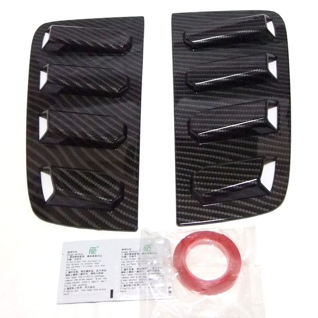 ◆ZC31S スイフトスポーツ スイスポ エアロ カーボン調 リアサイドウインドウ ガーニッシュ ダクト_2