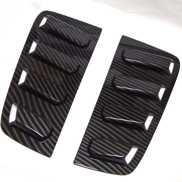 ◆ZC31S スイフトスポーツ スイスポ エアロ カーボン調 リアサイドウインドウ ガーニッシュ ダクト_3