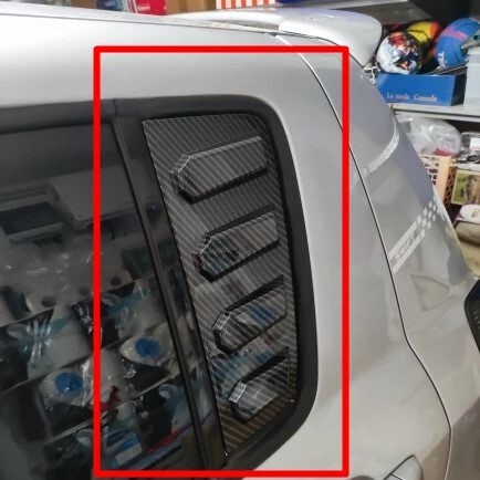 ◆ZC31S スイフトスポーツ スイスポ エアロ カーボン調 リアサイドウインドウ ガーニッシュ ダクト_5