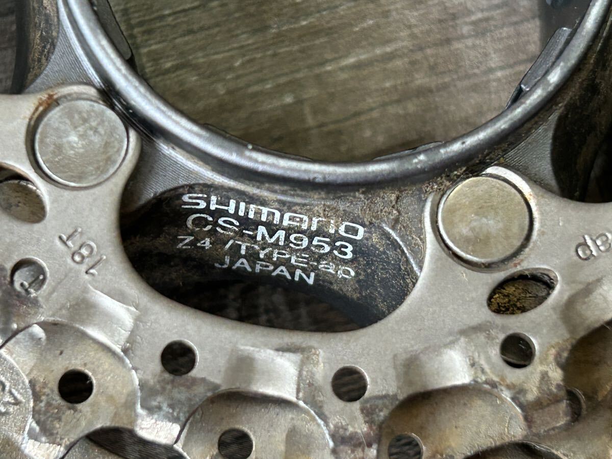 Casette Shimano XTR CS-M953 9V 12/34 Dents Titane HyperGlide - Occasion