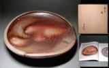 慶應◆【山本陶秀】人間国宝認定記念展出品作 備前鉢 図録掲載品