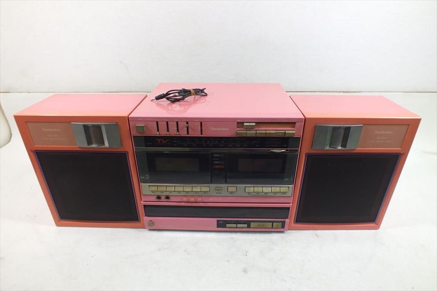 □ Technics テクニクス SA-K3W SL-F1C SB-F35 ミニコンポ 中古 現状品