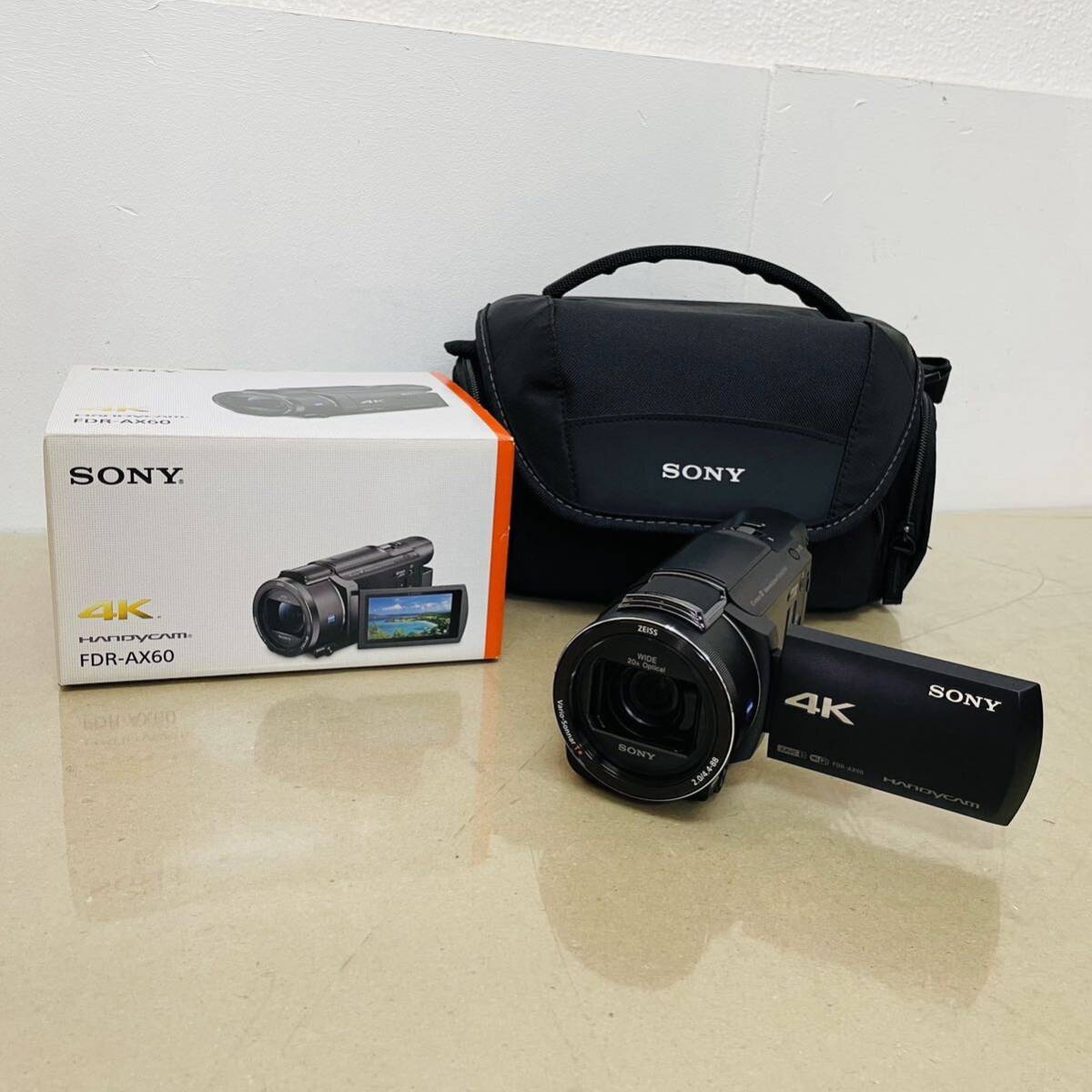 美品 SONY FDR-AX60 ハンディカム LCS-U21 ソフトキャリングケース付属
