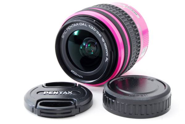 ★極上品★ SMC PENTAX DA L 18-55mm F3.5-5.6 AL ピンク ★稀少
