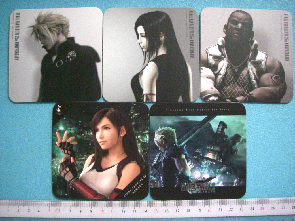 スクエニカフェ FF7R 限定 コラボ WOFF クラウド コースター スクエニカフェ コースター FF7R リメイク ファイナルファンタジーⅦ
