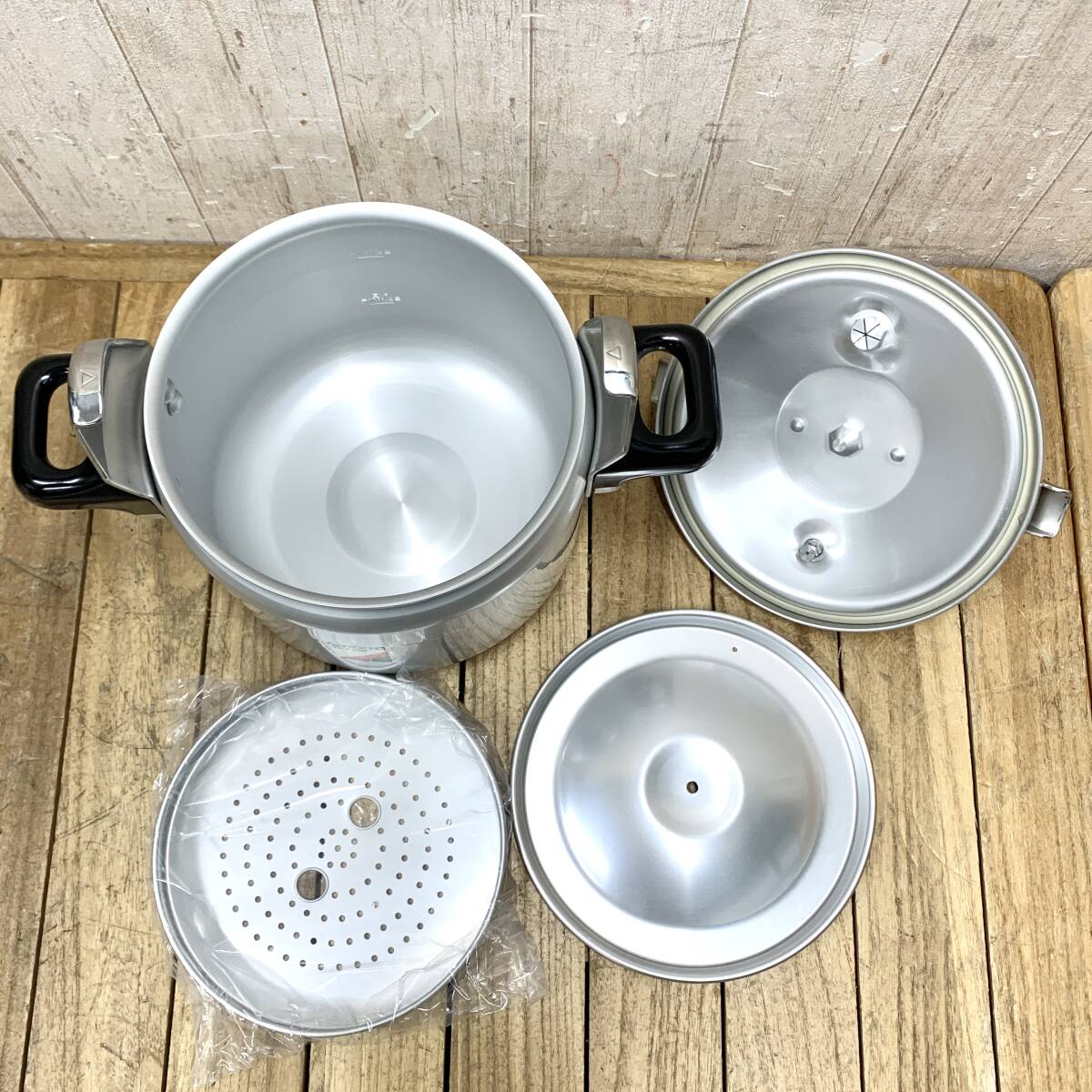 未使用】理研 圧力鍋 6L 1升炊 三重安全装置 スピードクッキング 一升