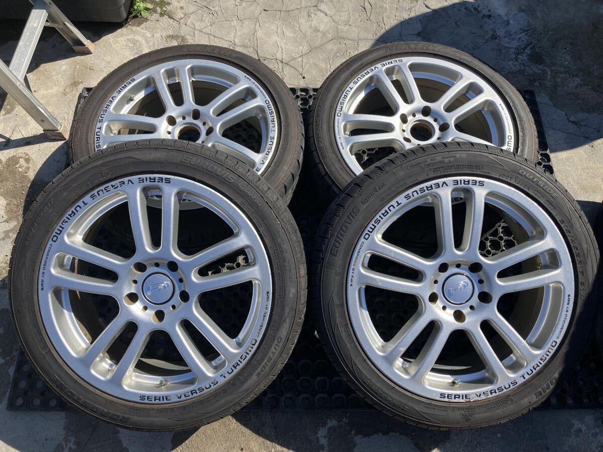 SERIE VERSUS TURISMO RAYS 215/45ZR17 215/45R17 7J +42 PCD114.3 アルミホイール4本セット VERSUS RAYS TURISMO RAYS(レイズ) 7.0JJ+4.8 アコードワゴン