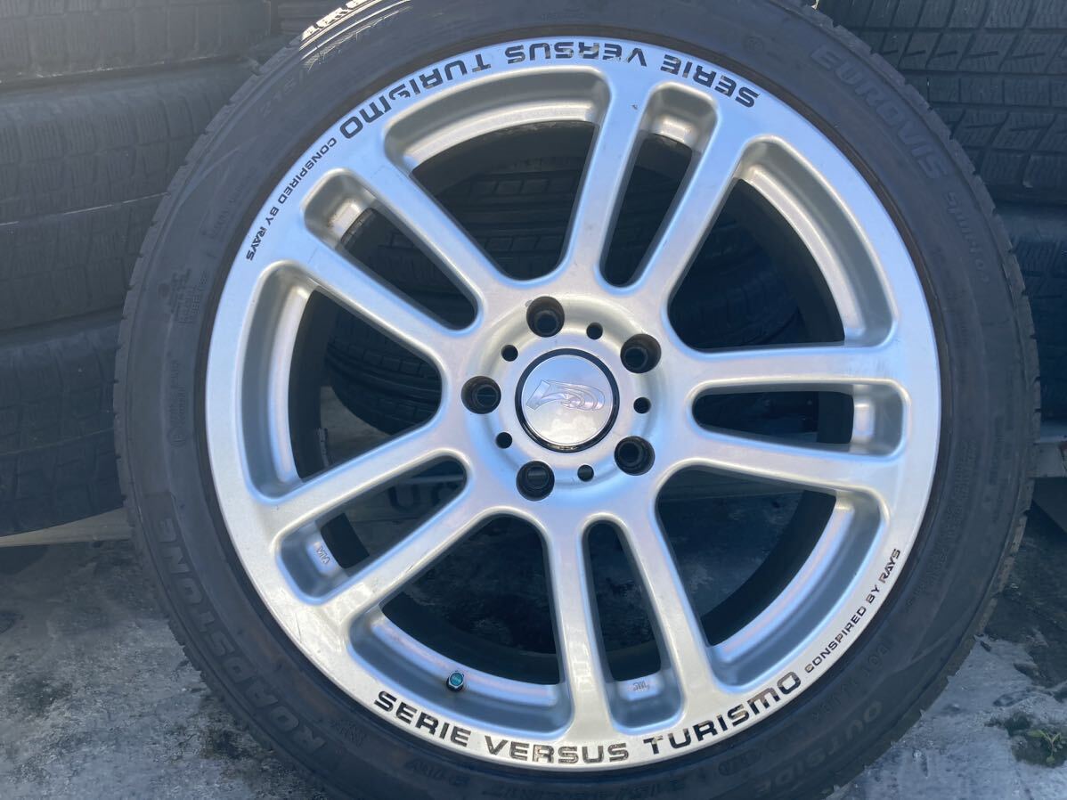 SERIE VERSUS TURISMO RAYS 215/45ZR17 215/45R17 7J +42 PCD114.3 アルミホイール4本セット VERSUS RAYS TURISMO RAYS(レイズ) 7.0JJ+4.8 アコードワゴン