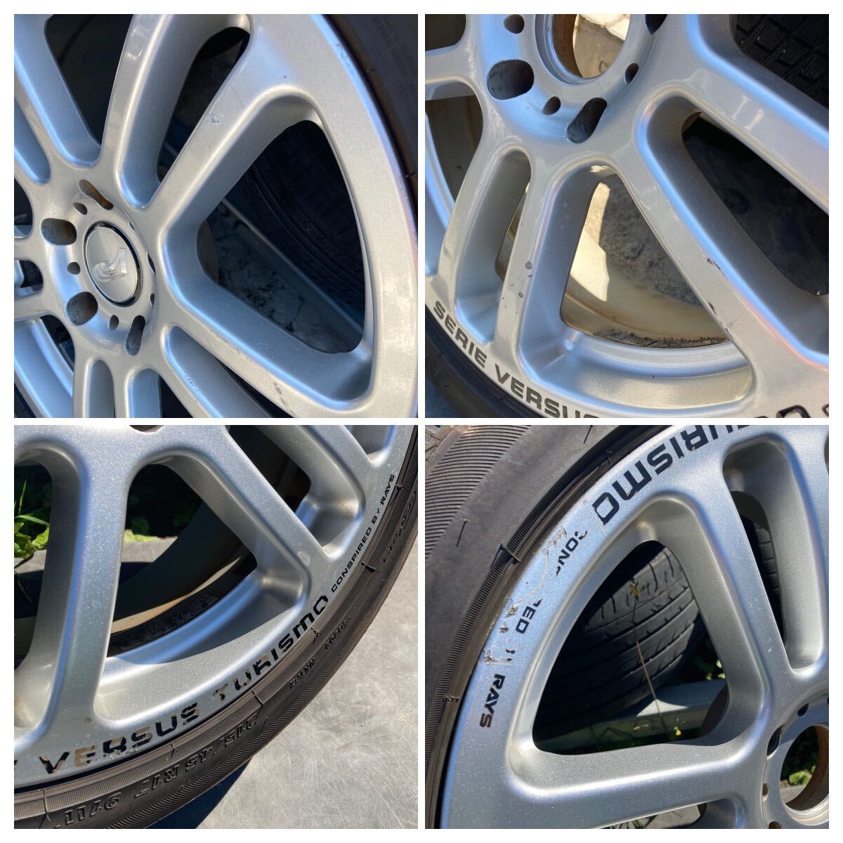 SERIE VERSUS TURISMO RAYS 215/45ZR17 215/45R17 7J +42 PCD114.3 アルミホイール4本セット VERSUS RAYS TURISMO RAYS(レイズ) 7.0JJ+4.8 アコードワゴン