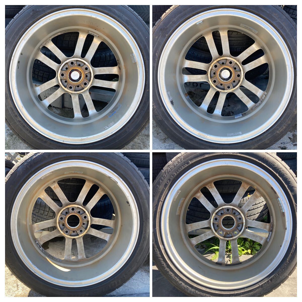 SERIE VERSUS TURISMO RAYS 215/45ZR17 215/45R17 7J +42 PCD114.3 アルミホイール4本セット VERSUS RAYS TURISMO RAYS(レイズ) 7.0JJ+4.8 アコードワゴン