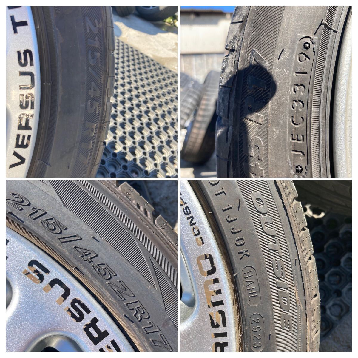 SERIE VERSUS TURISMO RAYS 215/45ZR17 215/45R17 7J +42 PCD114.3 アルミホイール4本セット VERSUS RAYS TURISMO RAYS(レイズ) 7.0JJ+4.8 アコードワゴン