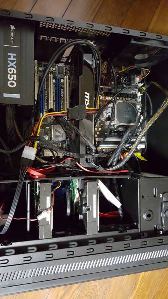 自作ゲーミングPC FX8150 16GB HD7950 SSD180GB HDD3TB 他