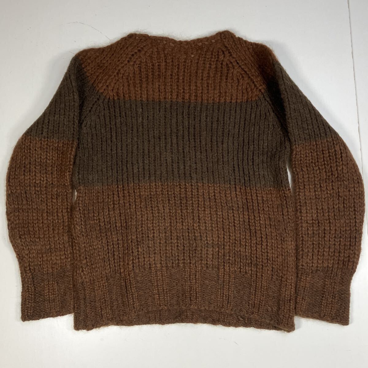 OLD DRIES VAN NOTEN Mohair Knit Sweater Brownオールド ドリスヴァン