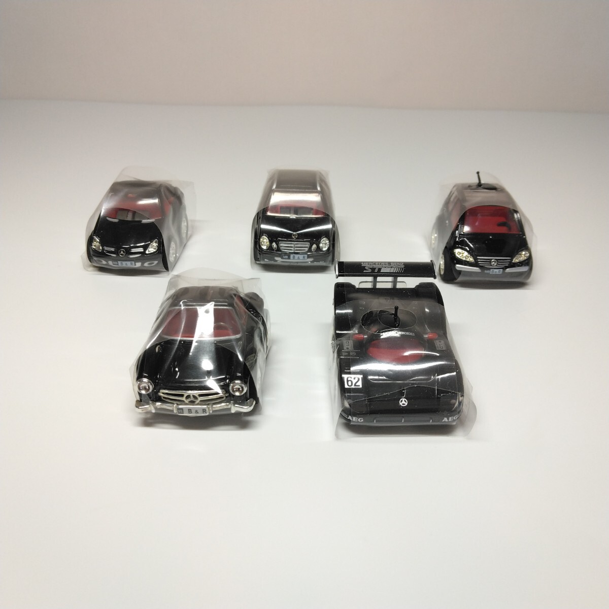 1円 チョロQ メルセデスベンツ B&R B R 5台 セット ブラック 黒 タルガ