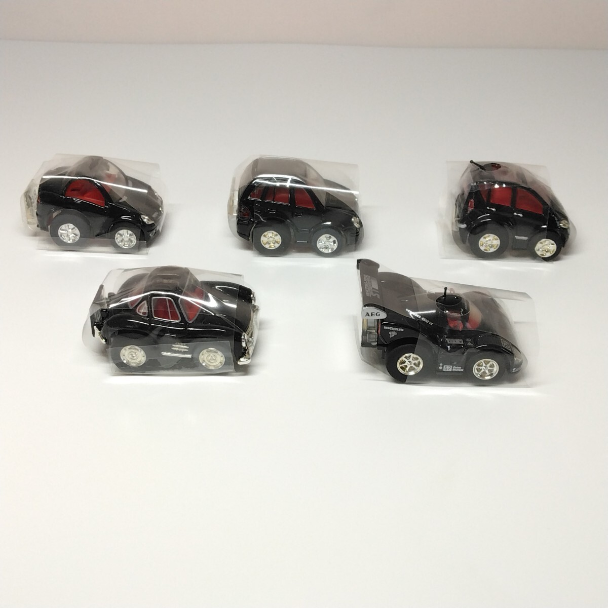 1円 チョロQ メルセデスベンツ B&R B R 5台 セット ブラック 黒 タルガ