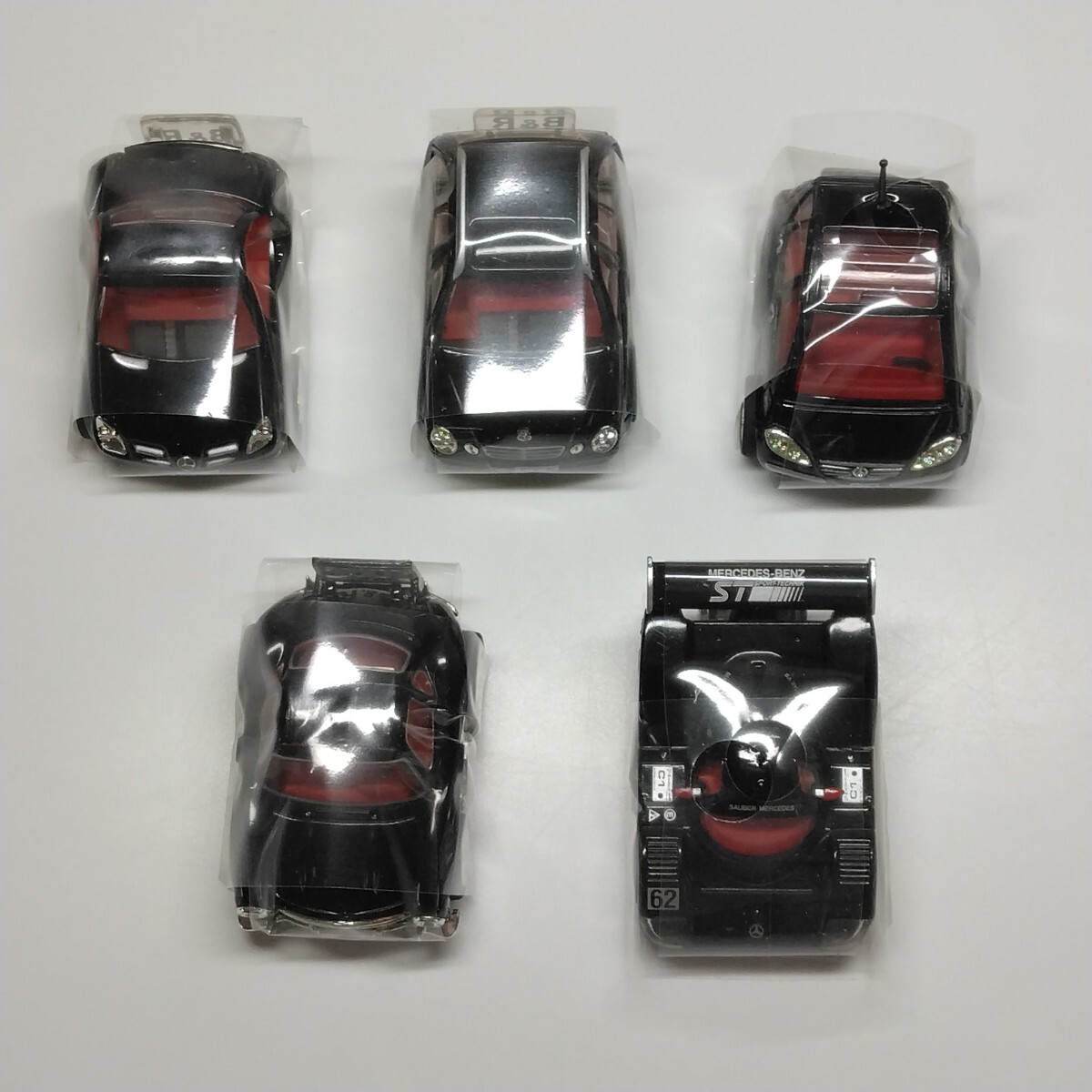 1円 チョロQ メルセデスベンツ B&R B R 5台 セット ブラック 黒 タルガ