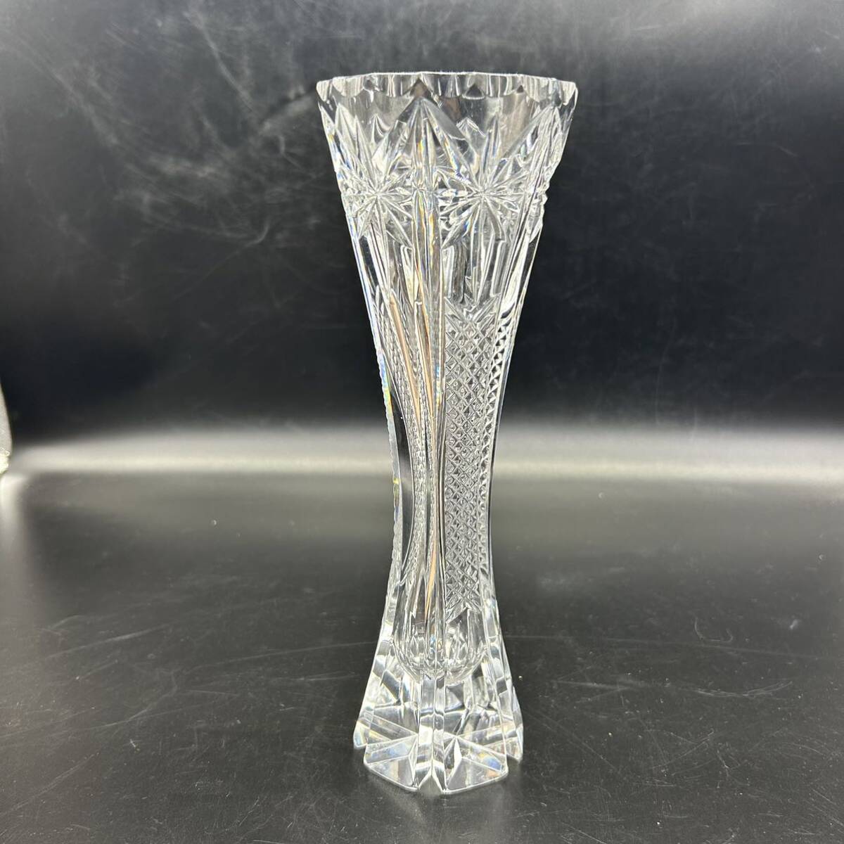 花瓶 花器 一輪挿し HOYA CRYSTAL フラワーベース クリスタル