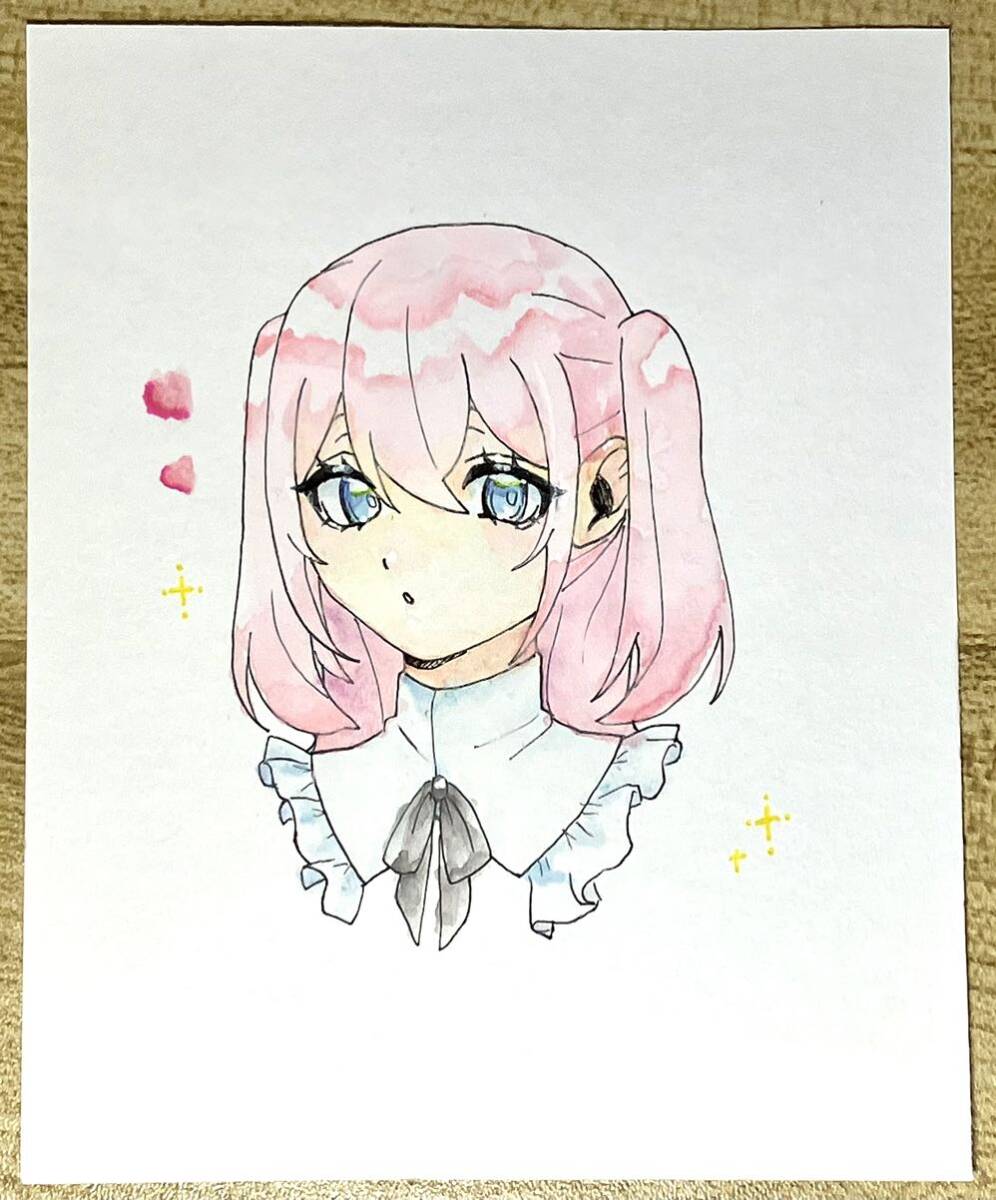 原画 手描きイラスト 水彩 女の子 オリジナル(手描きイラスト)｜売買