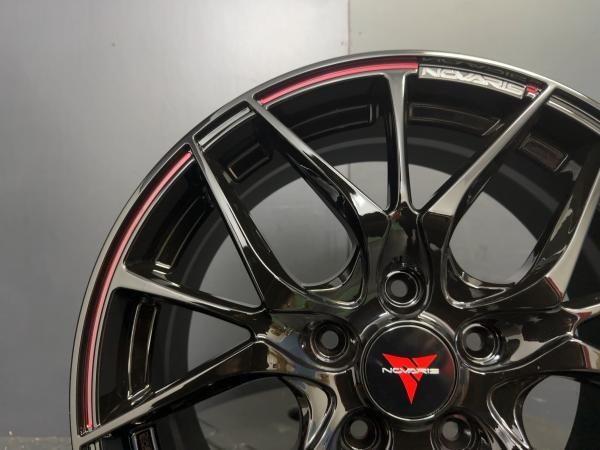 WEDS ウェッズ NOVARIS ROHGUE SH ノヴァリス ローグ エスエイチ 1770+53 5H 114.3 BK/RED アルミホイール 4枚セット 須賀川店 NOVARIS ROHGUE SH SH：ノヴァリス 0 245&frasl;45R18