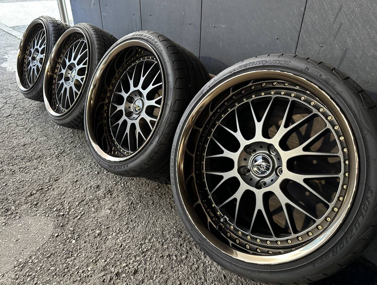 ワーク WORK VS-XX 19インチ9.5J＋15 10.5J＋17 ブロンズリム 5穴114.3
