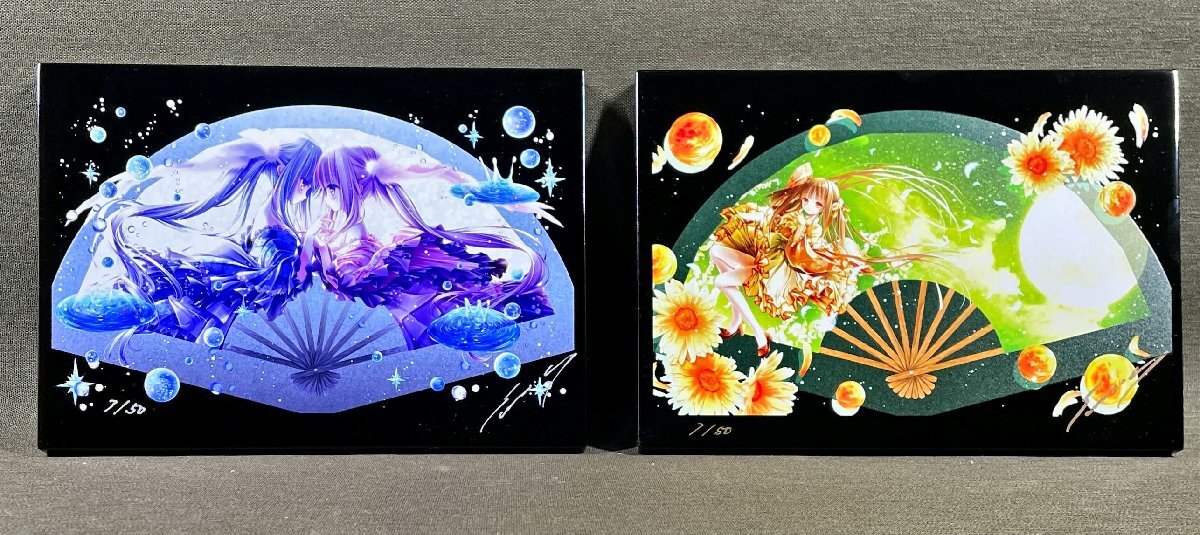 激レア）☆てぃんくる☆漆版 愛鳥の五季折々☆ミクスドメディア☆版画
