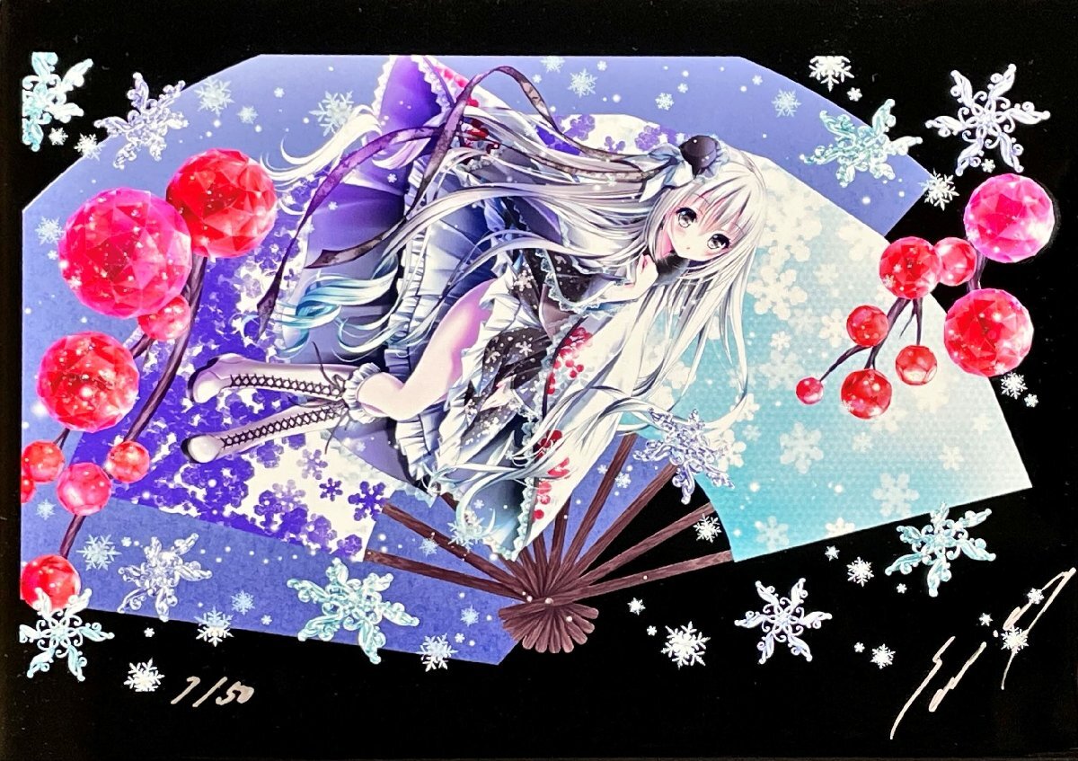 てぃんくる先生 版画 『愛鳥の五季折々』 激レア）☆てぃんくる☆漆版 愛鳥の五季折々☆ミクスドメディア☆版画