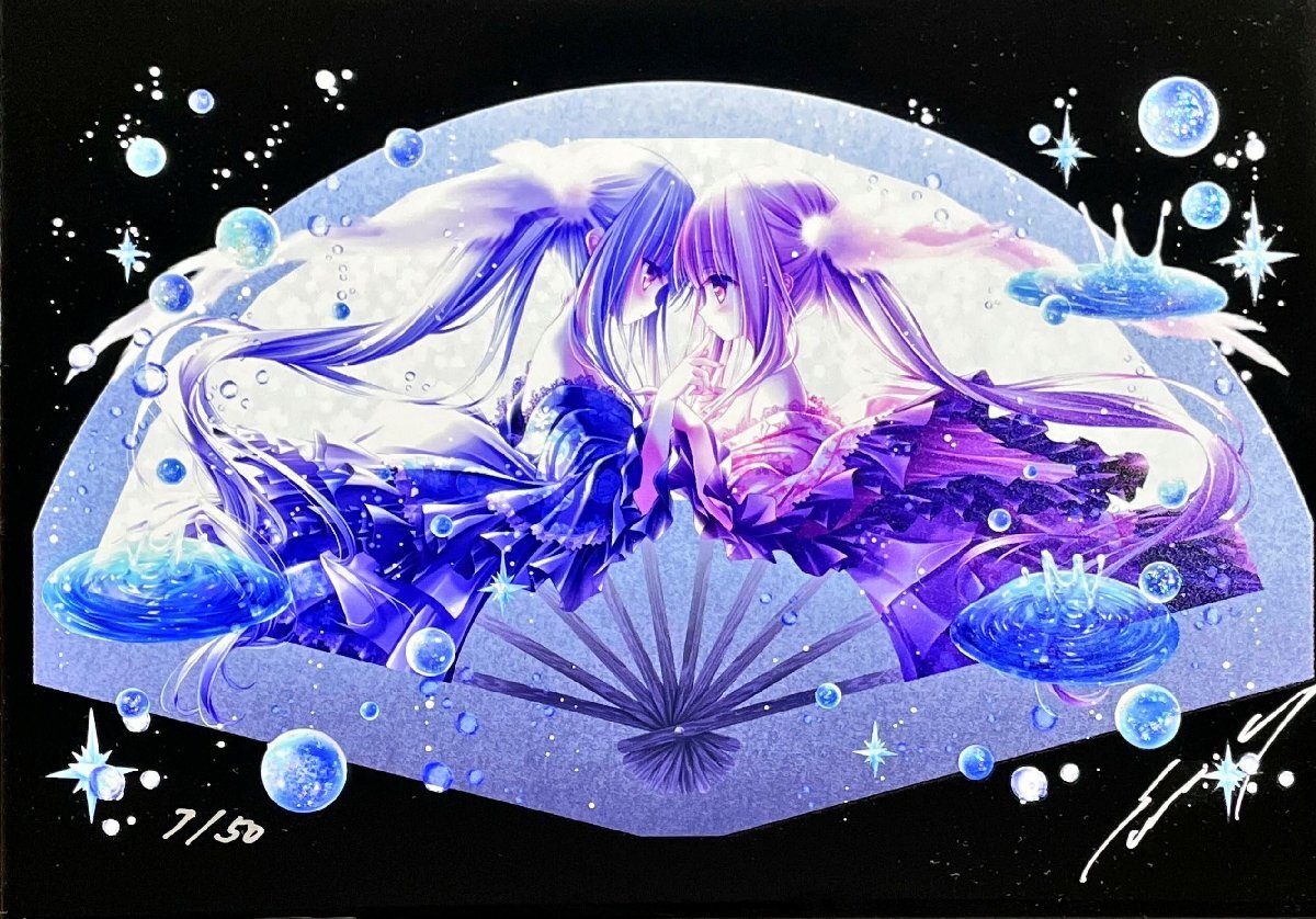 激レア）☆てぃんくる☆漆版 愛鳥の五季折々☆ミクスドメディア☆版画