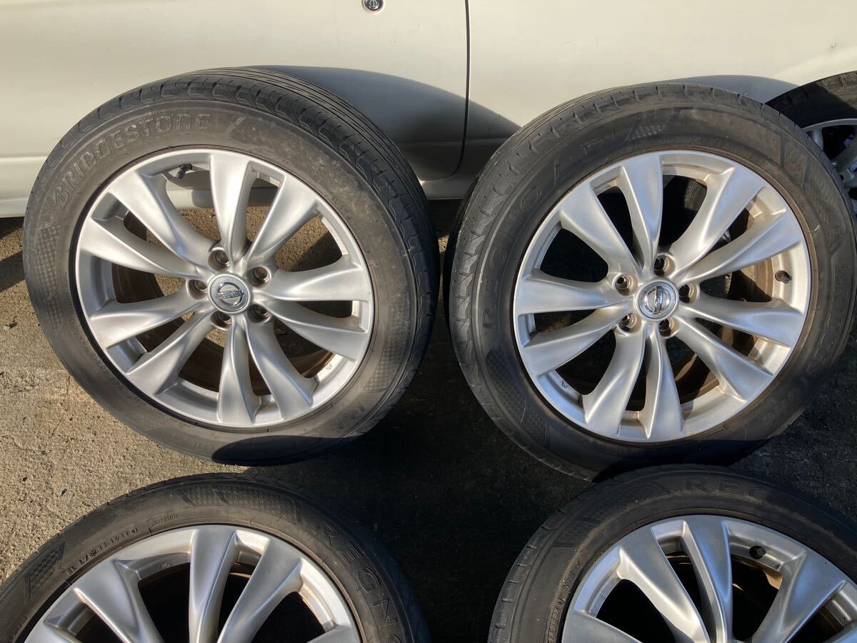 Y51 フーガ 純正 アルミ ホイール 18インチ 18X8J +43 BSレグノタイヤ 