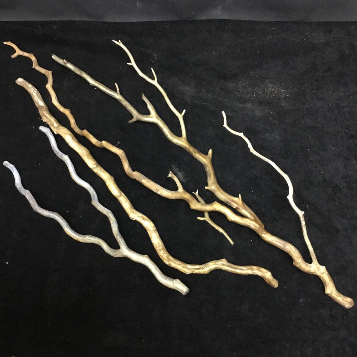 海松 深海松 原木 レインボーコーラル 重量700g 枝珊瑚 置物 オブジェ 材料 No.27_1