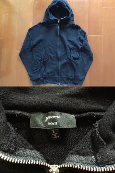 greenMANパーカー(グリーンHYKEハイクチャンピオンリバース