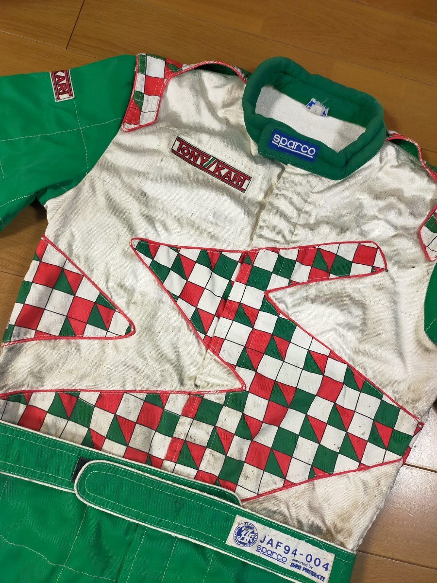 売り切り激安100円スタート!!レーシングスーツ　スパルコ　トニーカート　カートスーツUSED_2