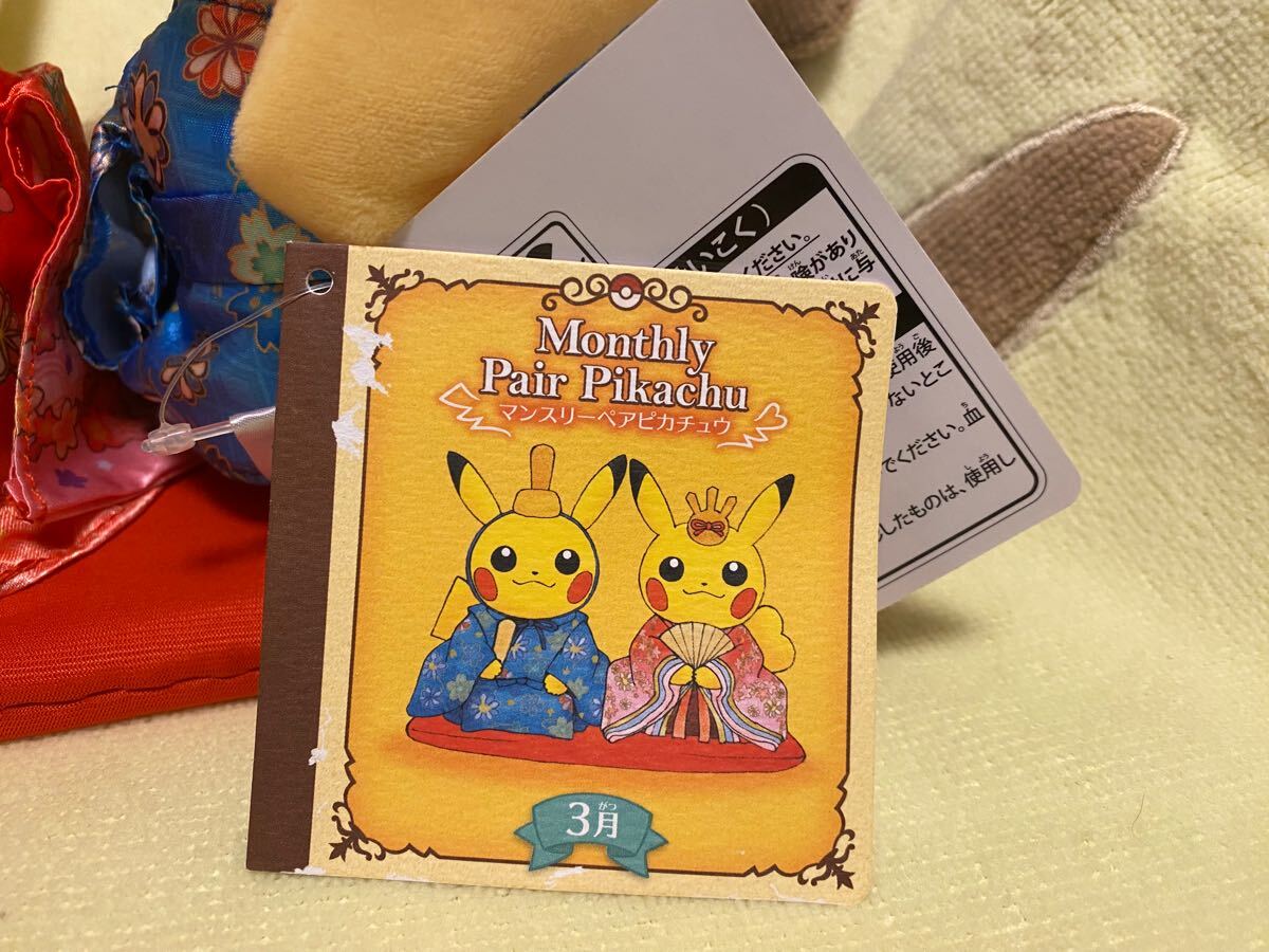 美品 タグ付き ポケモンセンターオリジナル ぬいぐるみ マンスリーペア